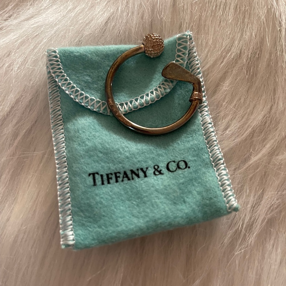 Tiffany & Co. key ring with pouch